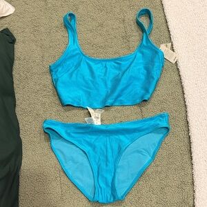 Aerie Bright Aqua Blue Bikini